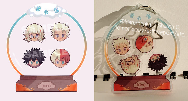 Todoroki Family Shaker Charm Todoroki Family Shaker Charm