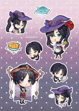 ScaraMona Zine Sticker Sheet